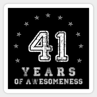 Vintage 41 years of awesomeness Sticker